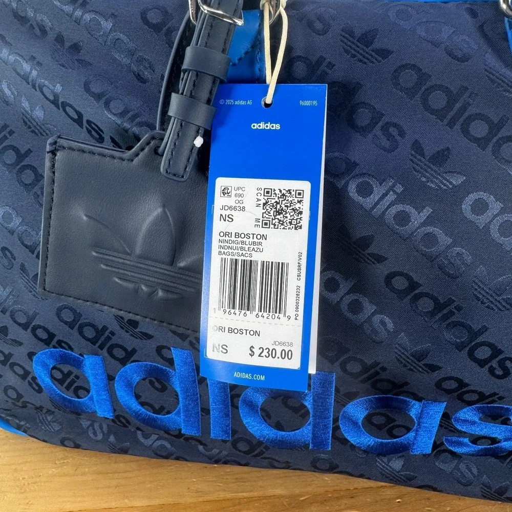 Adidas‎ Originals Holdall Golf Sport Boston Bag Indigo Blue Rare Jd6638